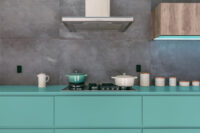 Keukensale - kleur in de blauwe keuken modern